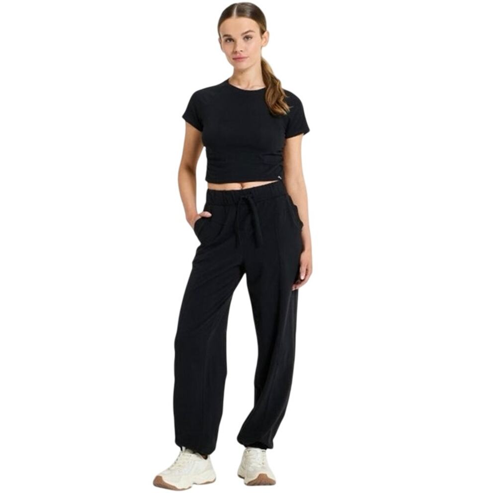 Womens Washed Jersey Cropped Short Sleeve
Top JoyLab Black medium athletic shirt - Picture 3 of 5